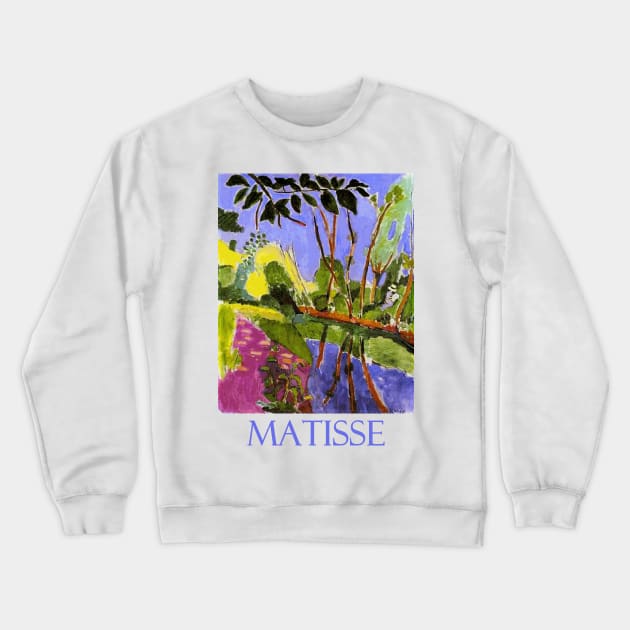 The Riverbank (1907) by Henri Matisse Crewneck Sweatshirt by Naves